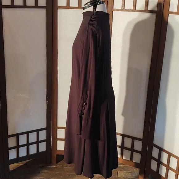 Loft Black A-line Dress Mock Neck Swing Dress Sz 16 NWT - Picture 5 of 14